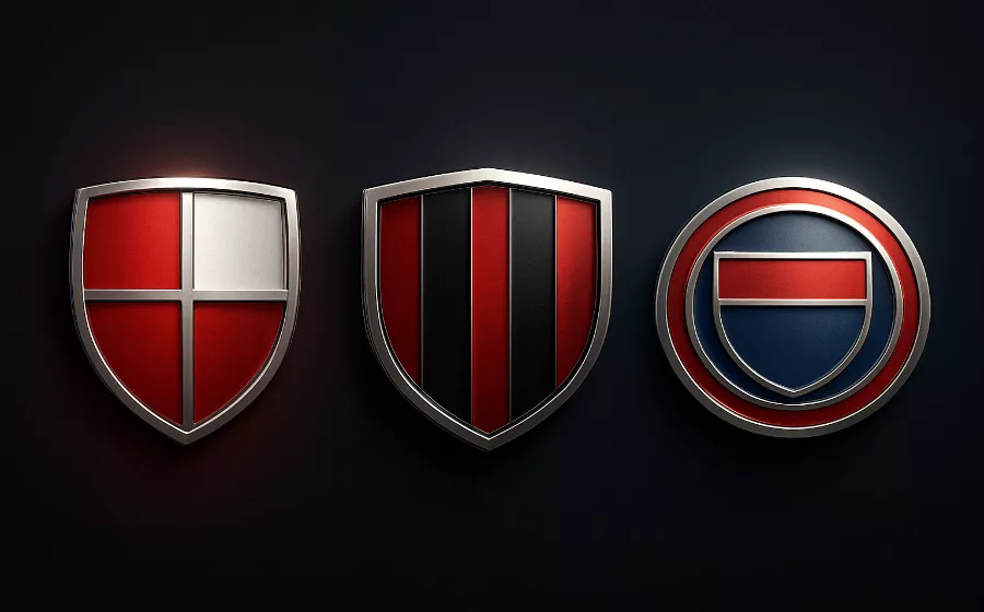 Die besten Bundesliga Teams für profitable Handicap Wetten - Premium Vereinswappen