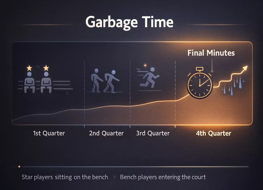 Garbage Time Basketball Erklärung - Wie die letzten Minuten Point Spreads beeinflussen und Risiken verursachen